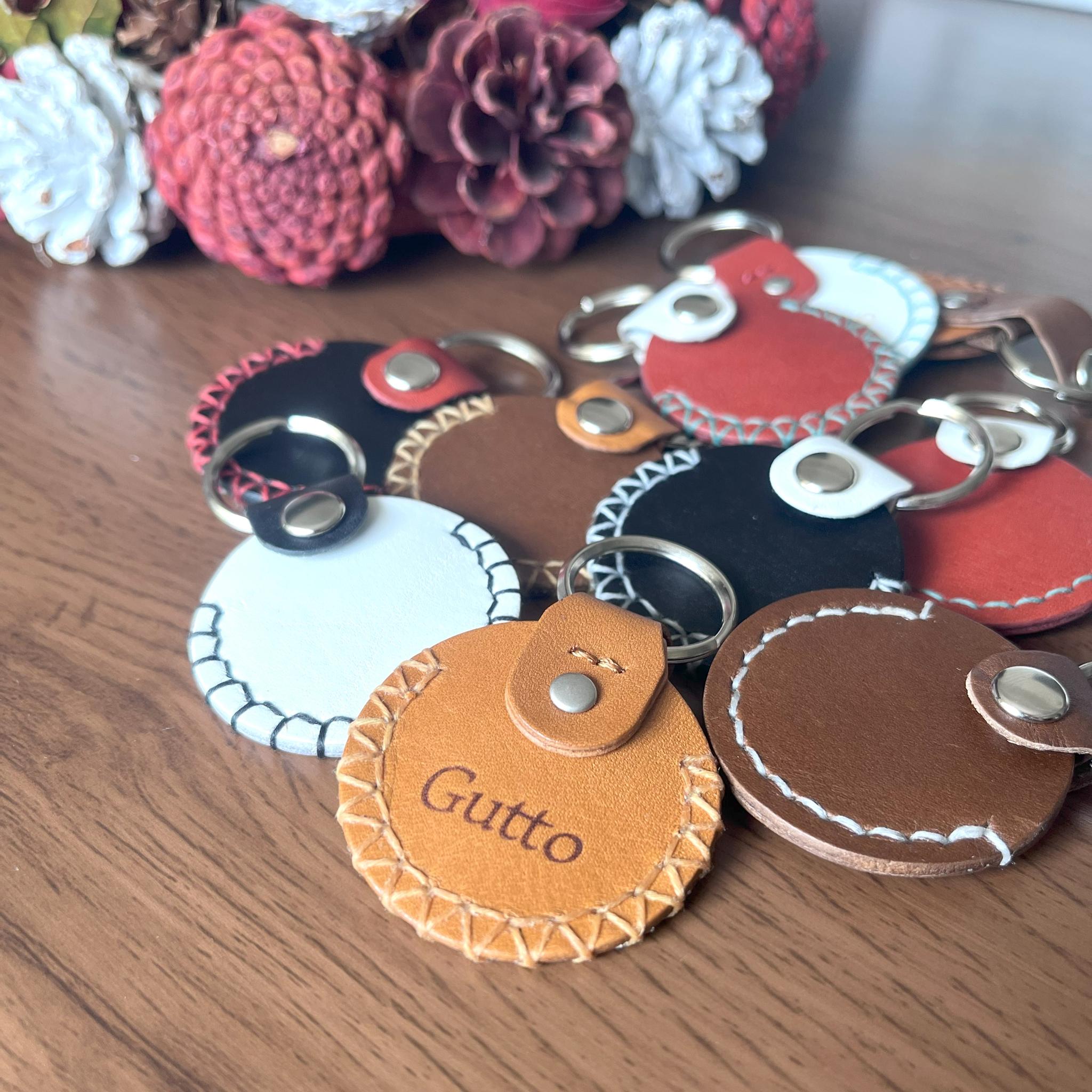 エアタグや硬貨が入る、革や糸の色をカスタマイズできるコインケース！　　【受注制作】 | 8枚目